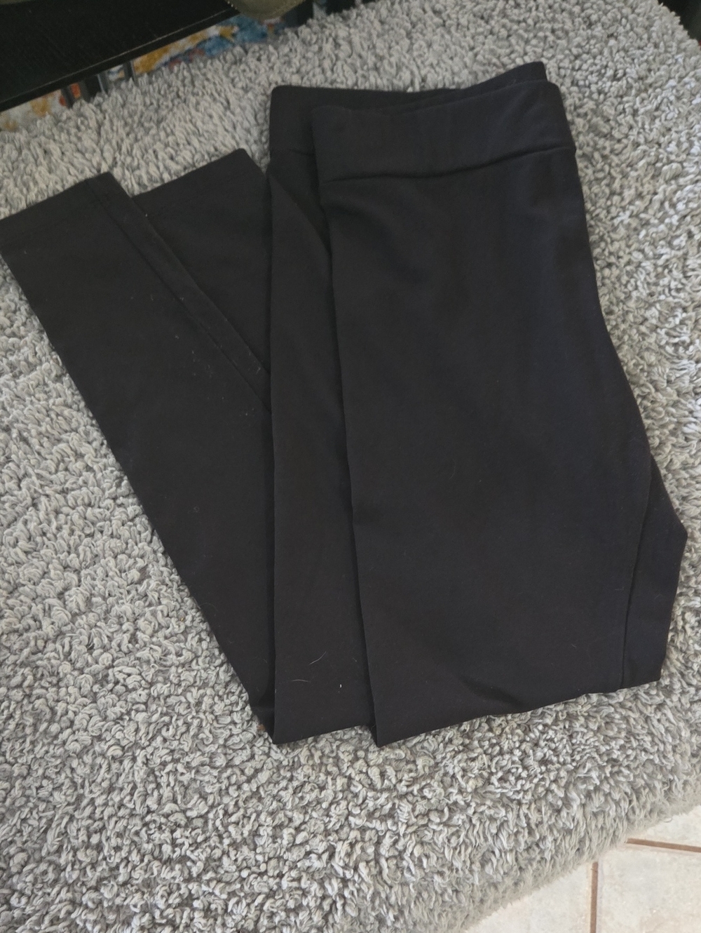 Matty M Black Ponte Leggings-Size L